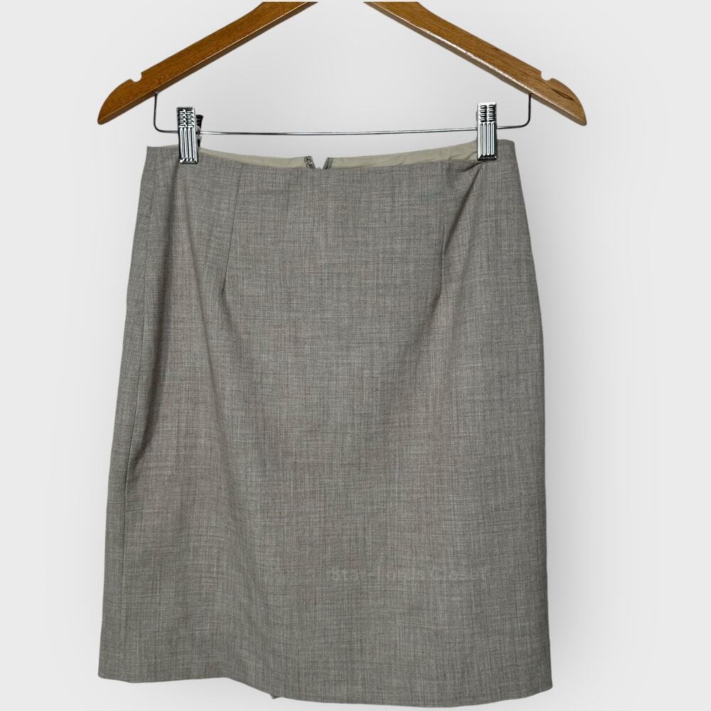 Banana Republic Pencil Skirt Size 2 Tan Heather Lined Career Office Minimalist